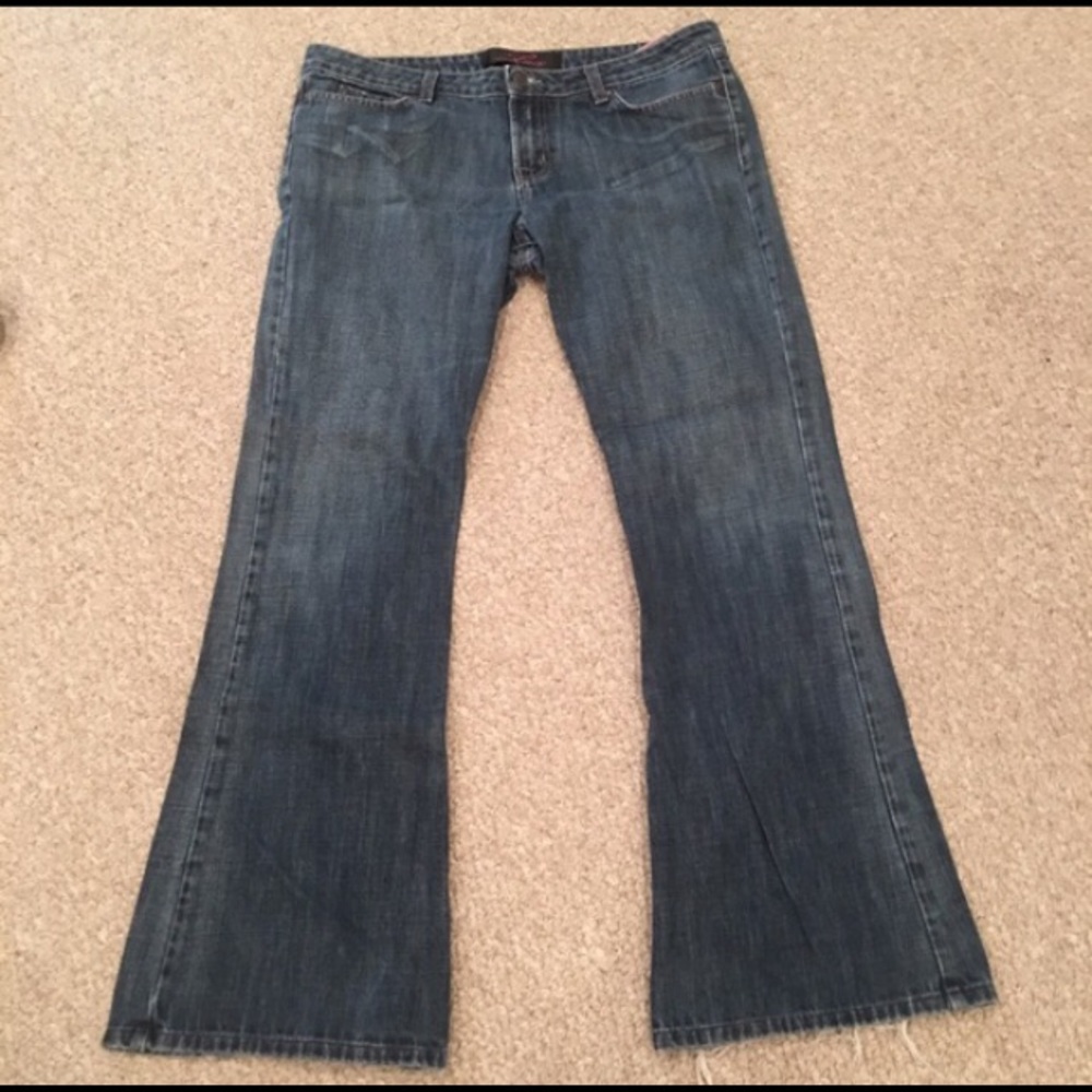 Distressed Denim Urban Outfitters Lux Brand Flares